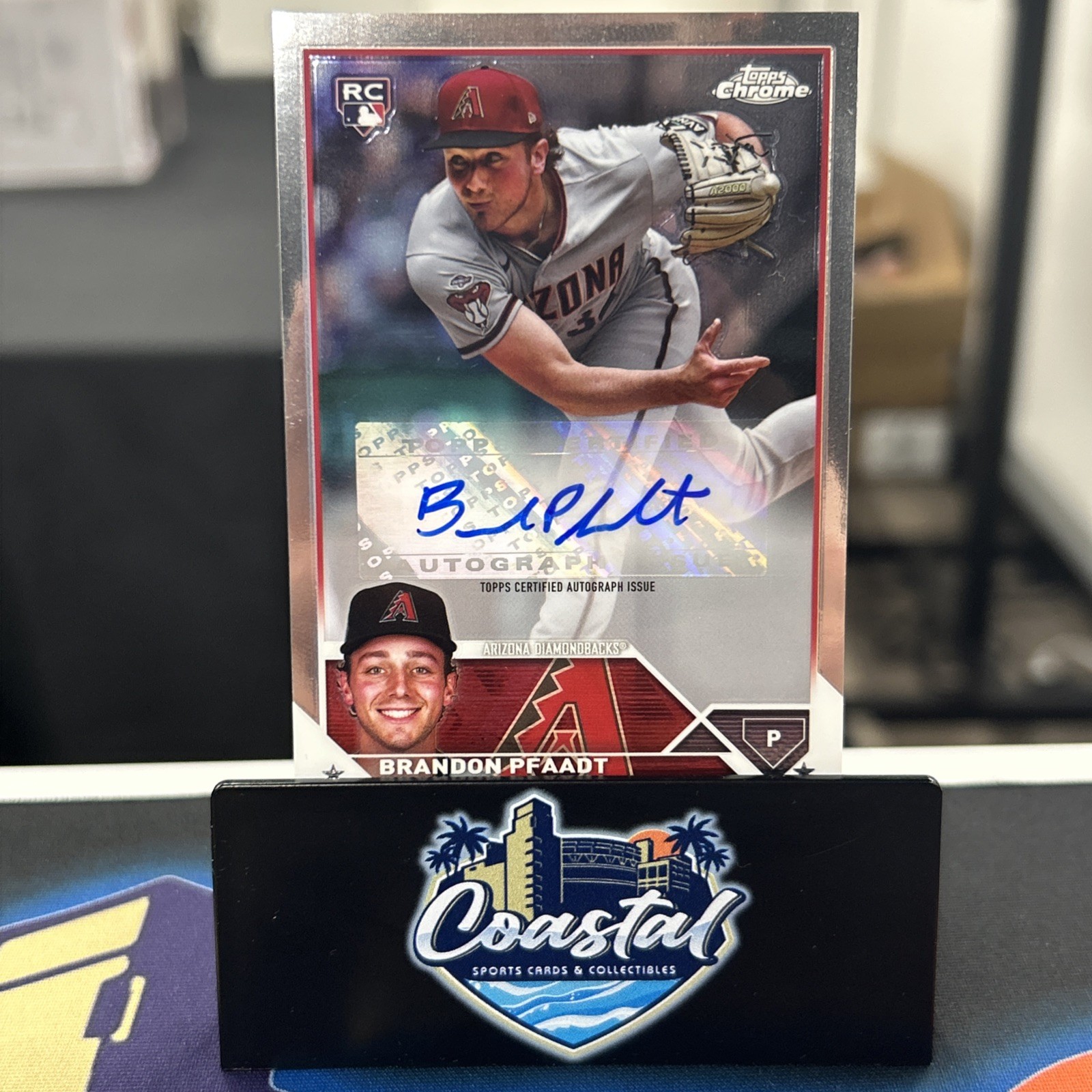 2023 Topps Chrome Update Brandon Pfaadt Auto Rookie #AC-BP Diamondbacks