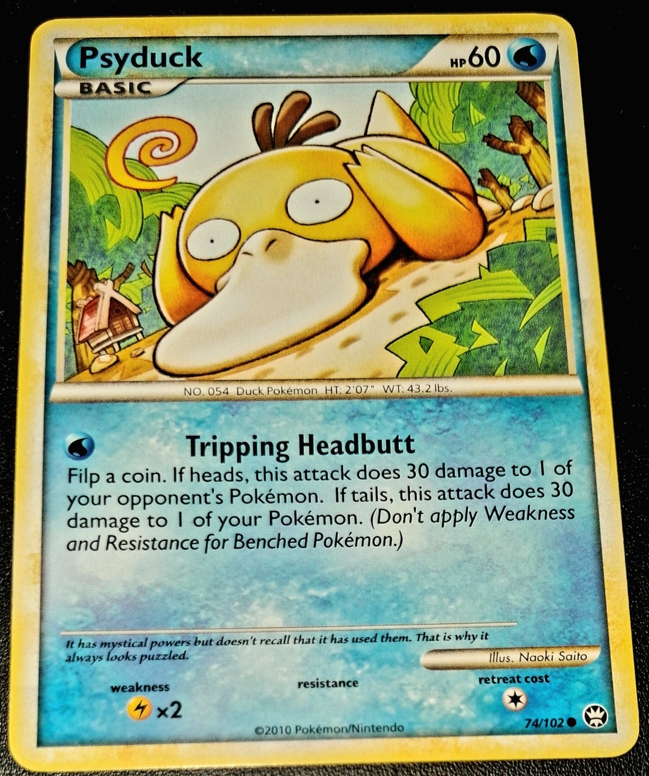Pokémon TCG Psyduck Triumphant 74/102 Regular Common Card MP Pokemon Water