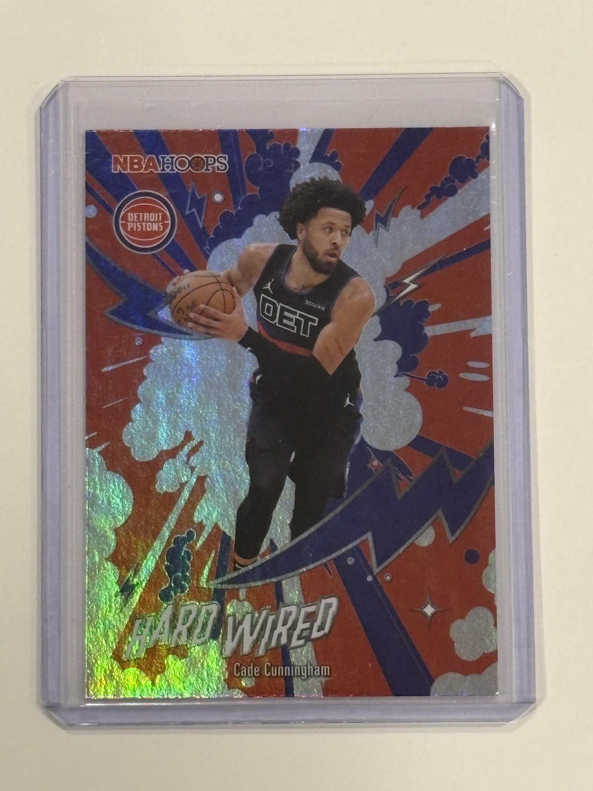 2025-26 Topps NBA Hoops Cade Cunningham Hard Wired HW-12 Detroit Pistons Insert