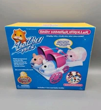 Zhu Zhu Pets Baby Hamster 2-Seat Stroller NOS 2009