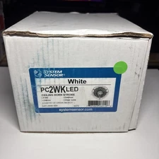 System Sensor PC2WKLED Horn Strobe, "FIRE", White - Same Day Shipping (SEALED)
