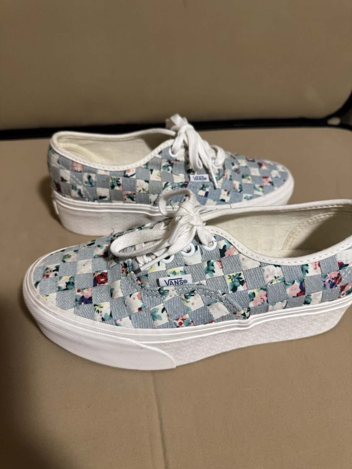 VANS Stackform floral & denim patchwork STACKED a… - image 2