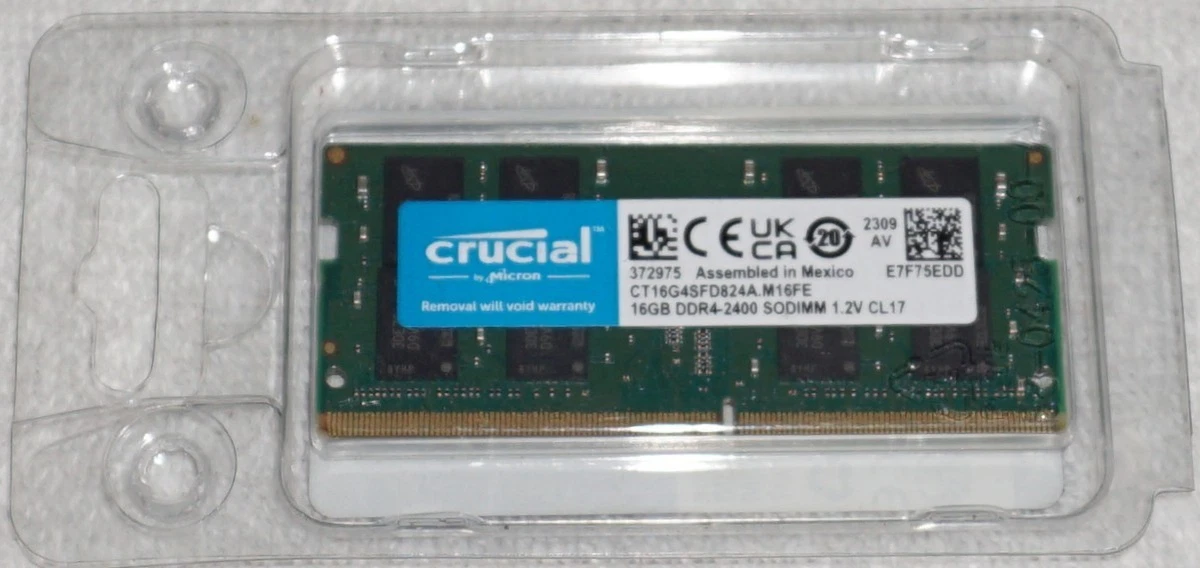 PC4-19200 (DDR4-2400) Bus Speed SO-DIMM Computer Memory (RAM) 16