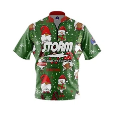 Custom Name Storm Gnomie Christmas Bowling Jersey S-5XL