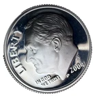 2004-S GEM Proof Silver Roosevelt 10c ~ Fantastic mirrors ~ Lite Toning ~ C08