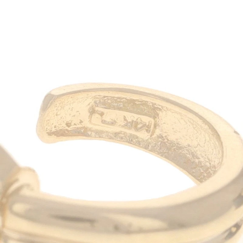 Oro Giallo Zaffiro Diamante Mezzi Cerchi Orecchini - 14k Pera 1.03ctw Pendente - Immagine 4 di 4