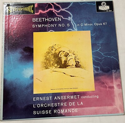 Beethoven: Symphony No.5 [LP] Ansermet 1958 London CS 6037 Blue Back FFSS