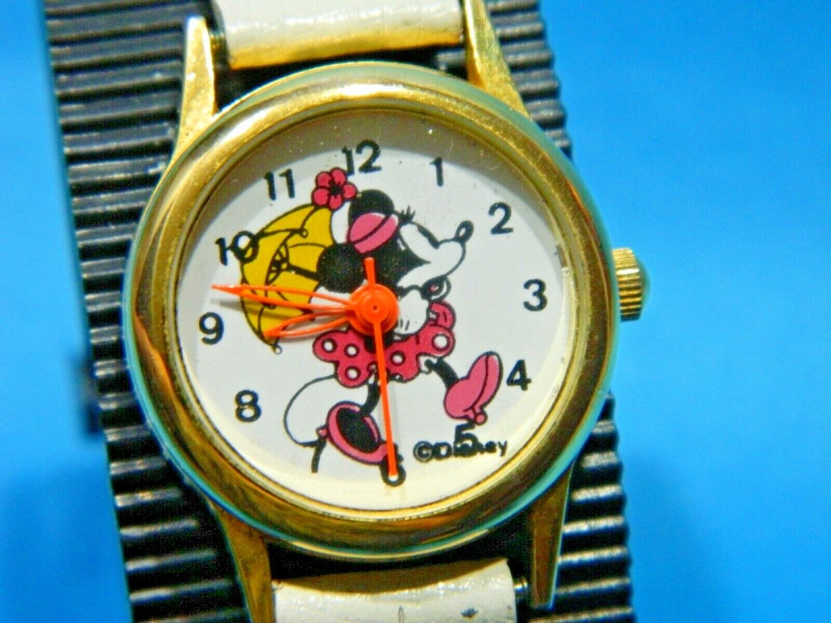 MINNIE MOUSE DISNEY WHITE BAND GIRLS WATCH BOX 124 | eBay display picture 1