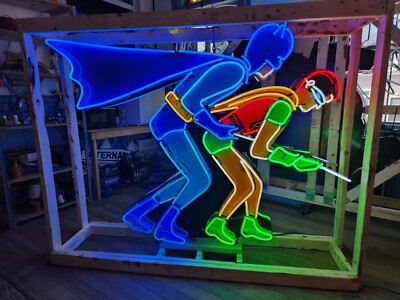 New Batman & Robin Double-sided Painted Neon Sign 61