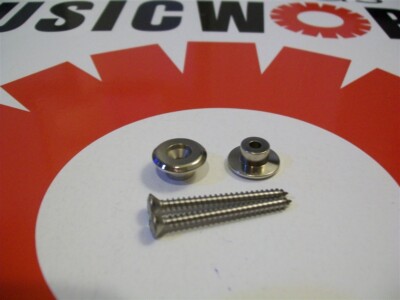 NEW - Genuine PRS Strap Buttons With Screws - NICKEL, #ACC-4217