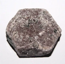 Ruby Black Mica Crystal India Natural Hexagon Pyramids 36mm 24