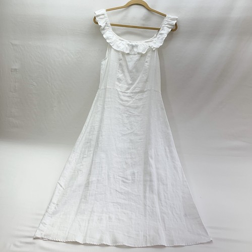 Saks Fifth Avenue White Maxi Dress - NWT - Size M - Picture 1 of 7