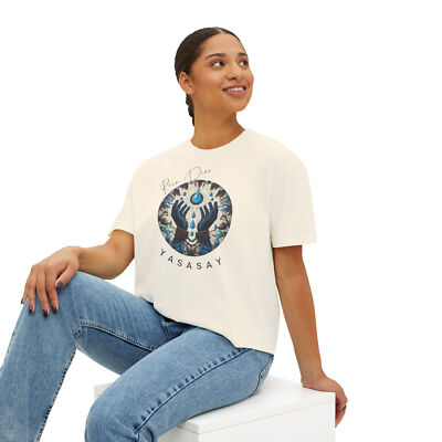Bohemian Women's Boxy Tee - 'Rain Dear!' Graphic