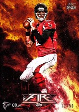 2014 Topps Fire Gold #93 Matt Ryan Ser# 21/50 Falcons
