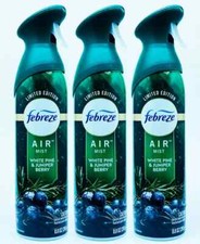 3 PACK Febreze Air NEW SCENT 2024 White Pine Juniper Berry Air Freshener 8.8