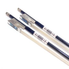 Violin part: 1pcs Professional black Carbon fiber violin bow 4/4,Copper Mounted