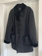 Wallis Black Winter Coat With Warm Furry Lining Uk 12 (us Size 8) Selling In Usa