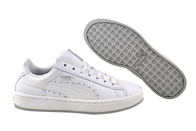 Puma Basket Mid white silver classic Schuhe 351931 01