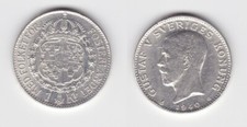 1 Krone Silber M&uuml;nze Schweden 1940 (146650)