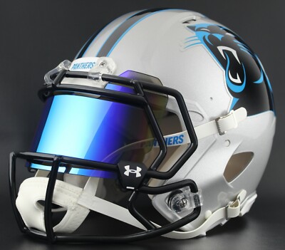 carolina panthers speed replica football helmet CUSTOM*** CAROLINA PANTHERS Full Size NFL Riddell SPEED Football Helmet