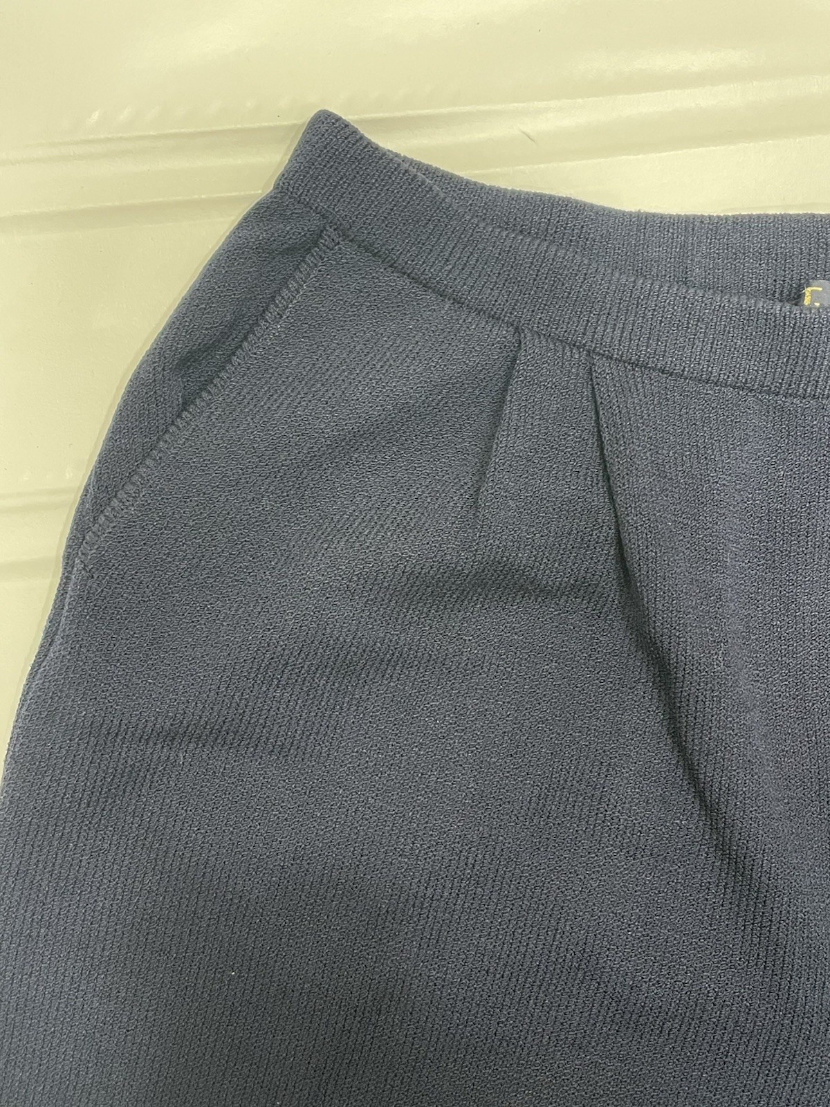 ST JOHN BASIC NAVY BLUE SANTANA KNIT PLEATED FRON… - image 5