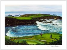 Cypress Point 16 Signed Number Limited Edition Litho Unframed