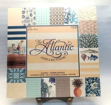 The Paper Studio "The Atlantic Collection" 12 X 12 Scrapbook Paper 60 Sheets