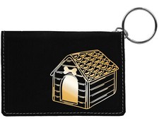 Home Sweet Bone Laser Engraved Leatherette Keychain Wallet