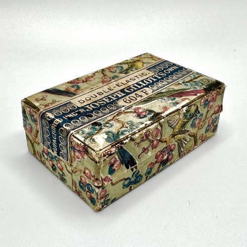 Antique Joseph Gillott 604 F Pen Nib Box with 3 Nibs - BOX INCLUDED 1800s - Picture 3 of 9