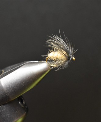 2 Flies,  Size 12,  Hares Ear Caddis Dry  Fly Fishing Flies