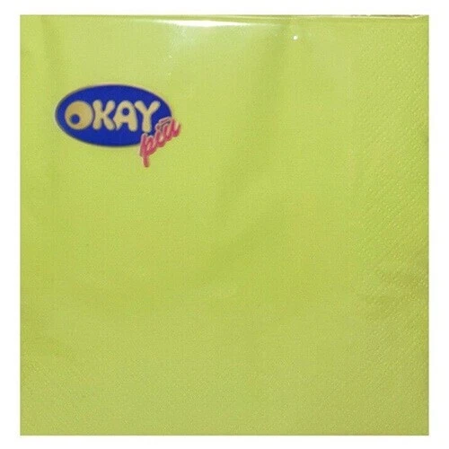 tovaglioli ovattati cm 33x33 pz 50 Okay vari colori - Immagine 2 di 3