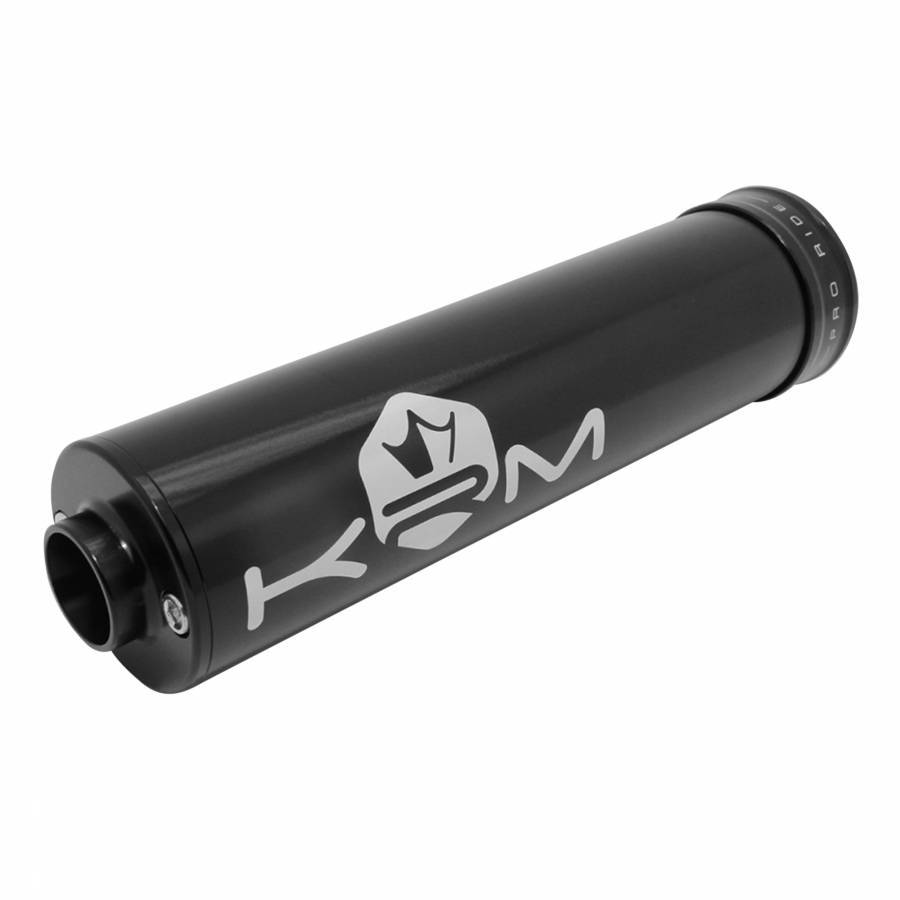 Silencieux 50 a boite krm pro ride alu noir universel passage a droite pour moto