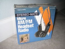 Vintage Radio Shack Realistic Stereo-Mate headset Radio Tandy 12-145 NEW NIB