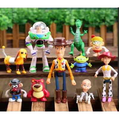10 Pcs Toy Story Toys Woody Rex and More Cute Action Figures Cake