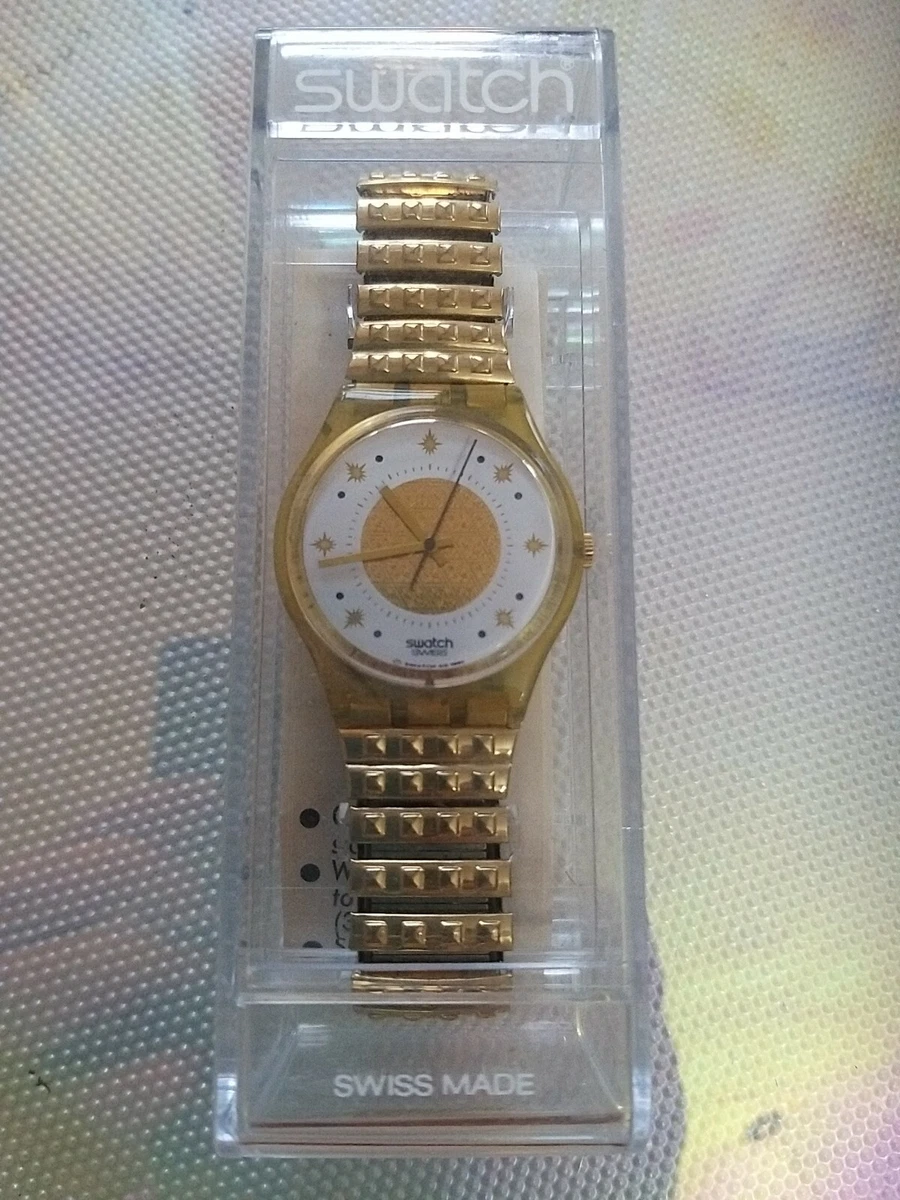 Rarissimo orologio swatch color oro Anni 80 Nuovo da collezione