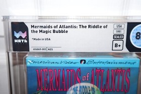 WATA 8.5 - B+ SEALED - Mermaids Of Atlantis Riddle Magic Bubble - NES Nintendo