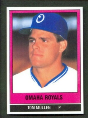 1986 TCMA Omaha ROYALS #22 TOM MULLEN Davenport IOWA Hawkeyes