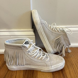 high top fringe vans