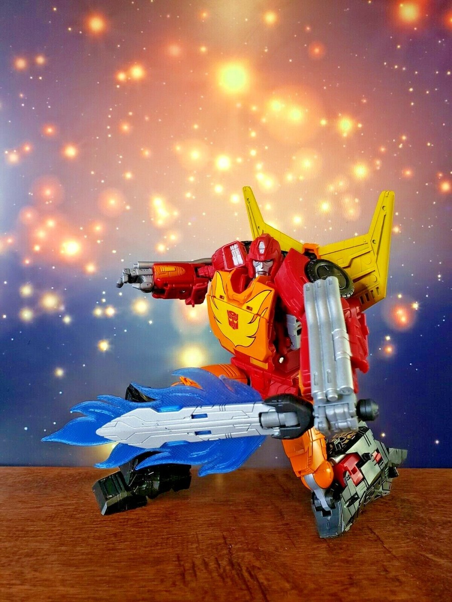 Kingdom Rodimus Prime Upgrade Kit Blue Fire Effect Transformers