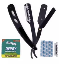 100X Cuchillas De Afeitar Para Rasurar Rastrilos De Acero Inoxidable Con