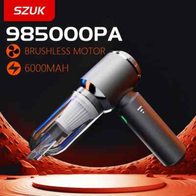 SZUK 985000PA Car Handheld Mini Vacuum Cleaner Wireless Strong Suction Portable