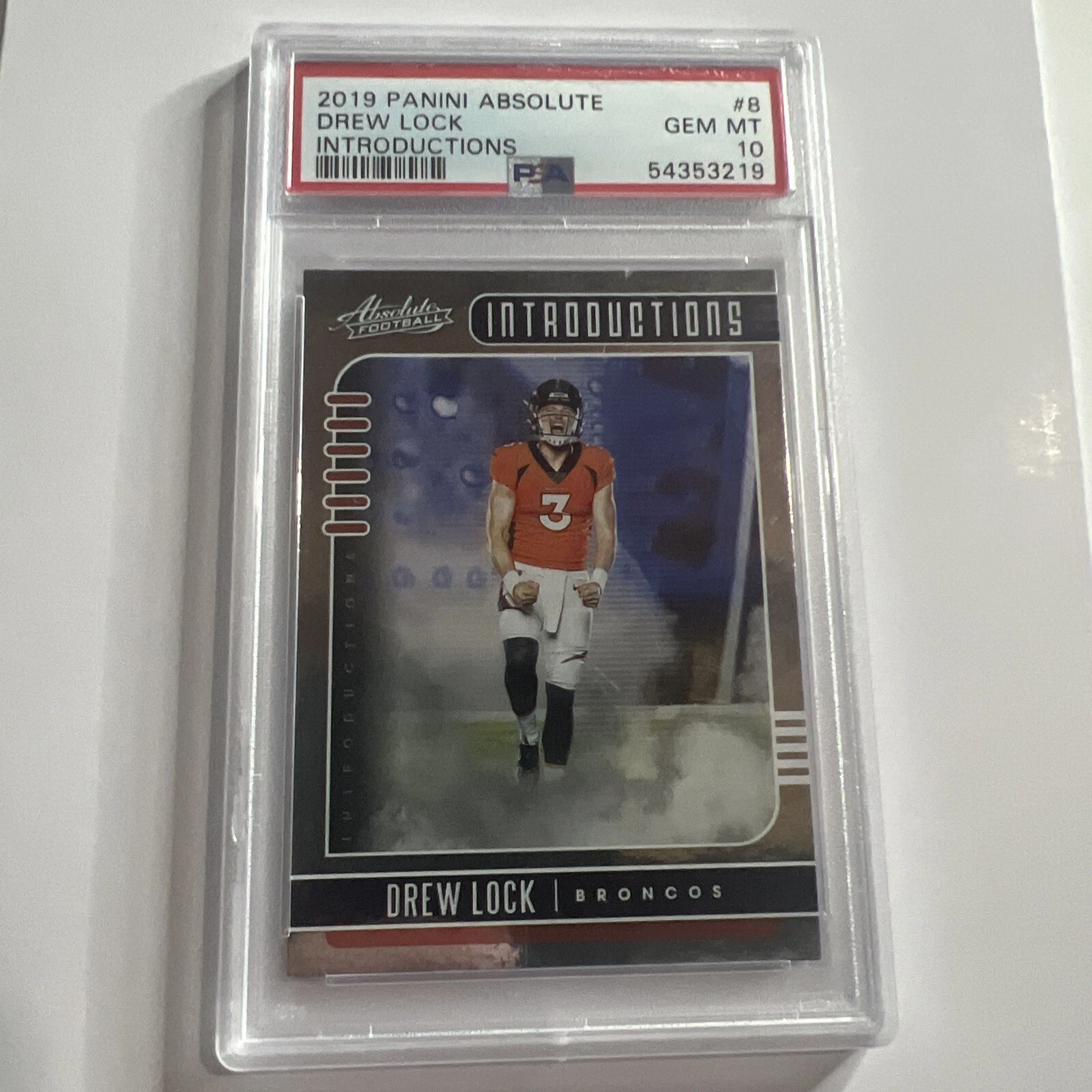 Drew Lock Panini Absolute Introductions #8 Base