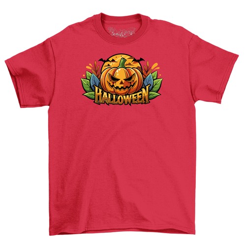 Halloween_261 t-shirt - Spooktacularly Funny! Unisex Cotton Tee with Pumpkin and - Picture 4 of 46