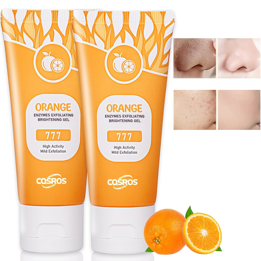 Orange Exfoliating Gel Scrub for Face & Body – Deep Cleanse & Smooth Skin  