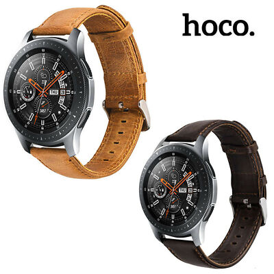 Hoco Crazy Horse Cowhide Leather Strap Belt 22mm Watch Band Universal Wristbands
