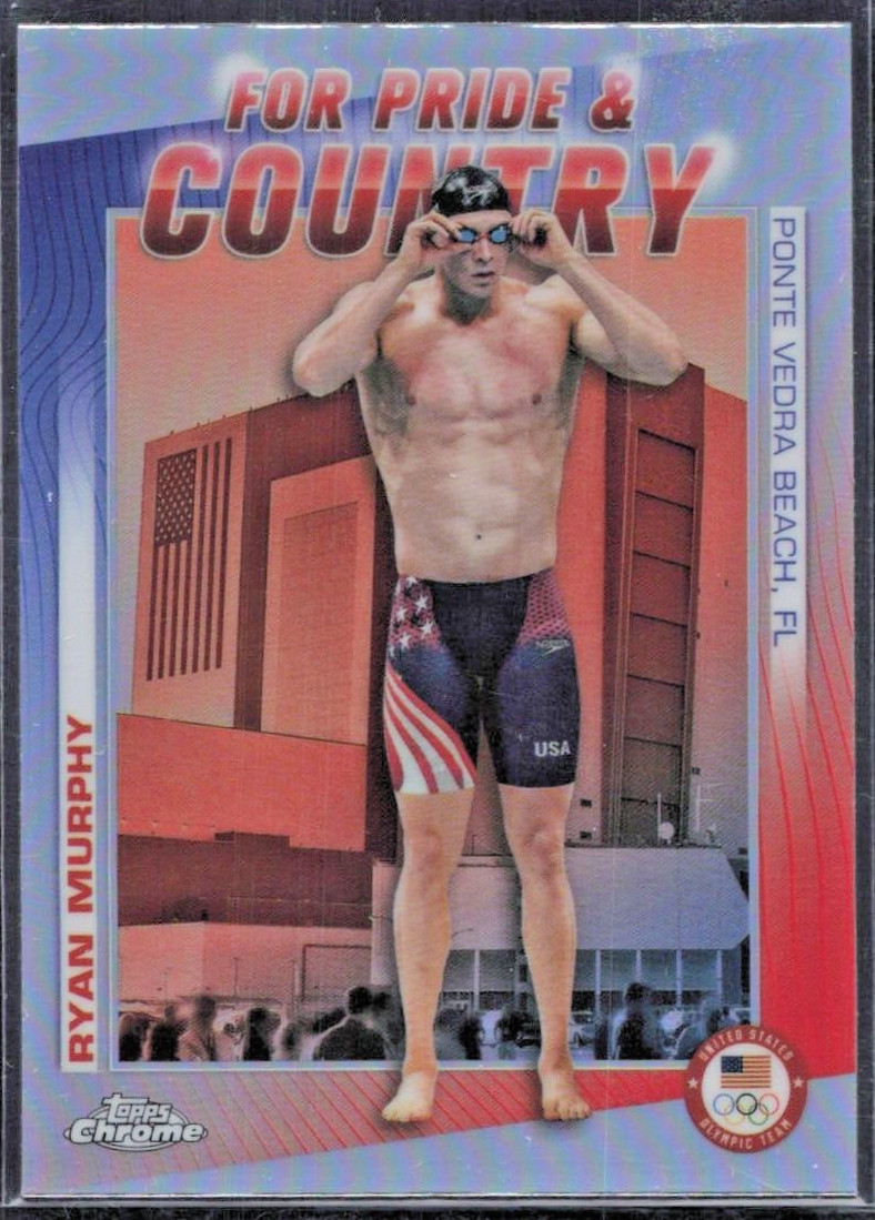 2024 Topps Chrome US Olympic For Pride & Country #PC-15 Ryan Murphy - MINT