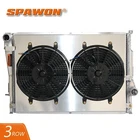 SPAWON Radiator + Fan Shroud For 2001-2006 BMW M3 Base E46 3.2L L6 3 Row MT 2627