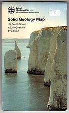 Solid Geology Map UK: South Sheet (... by British Geological S Sheet map, folded