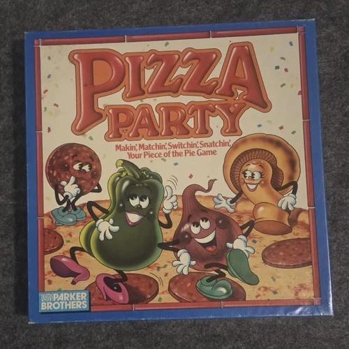 Vintage Pizza Party Board Game - Parker Brothers 1987 - Missing 1 Onion