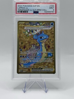 ポケモンカード 英語版 ラプラスex プロモ SVP EN 164 PSA10 LAPRAS EX 164 PROMO - SVP EN TERAPAGOS UPC GOLD CARD HOLO - MINT